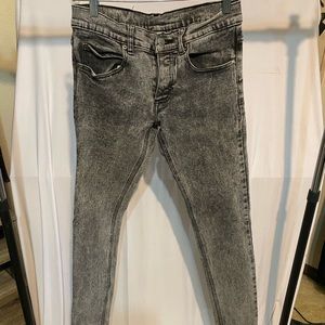 Cheap Monday acid wash gray jeans denim